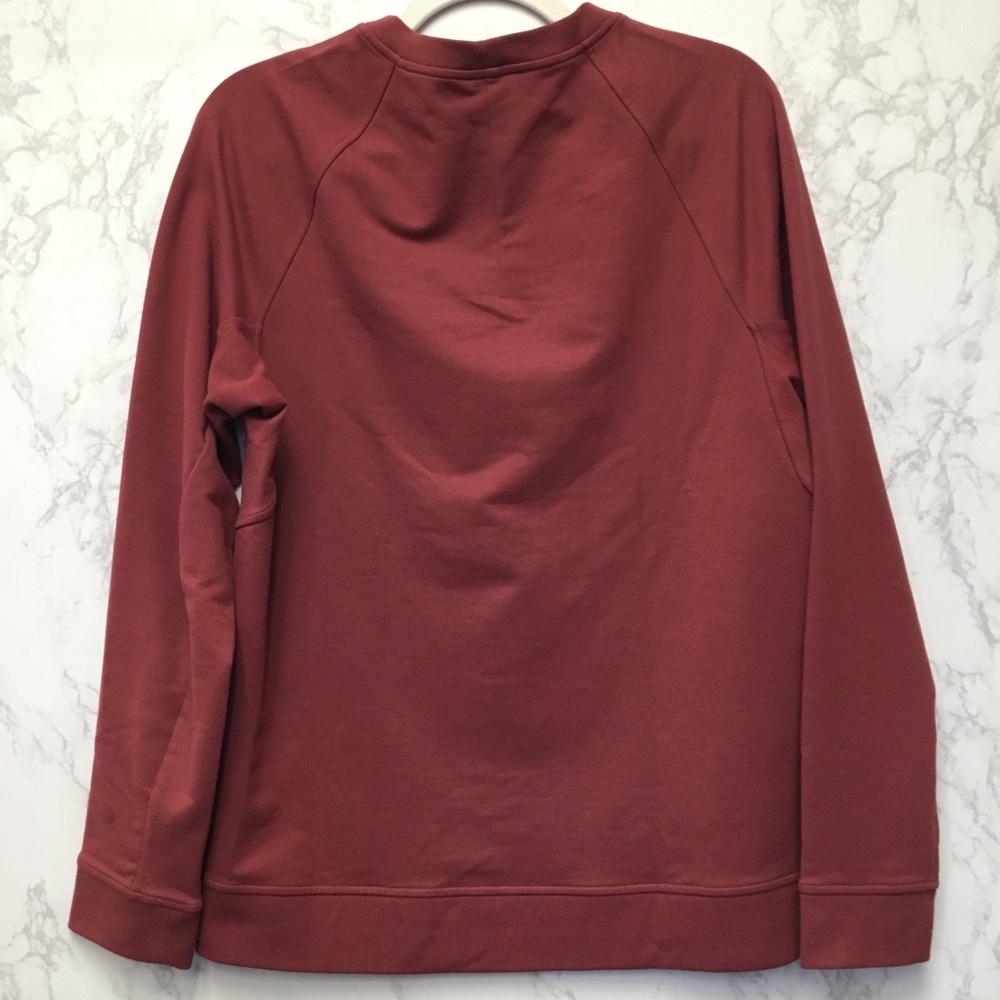 Lululemon Crewneck Sweatshirt Small Red Burgundy Athletic Loungewear Sporty Gym - Picture 8 of 8